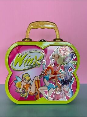Winx Club collectible game card Metal Tin Lunchbox (EMPTY)